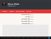 Tablet Screenshot of bella-pizza.fr